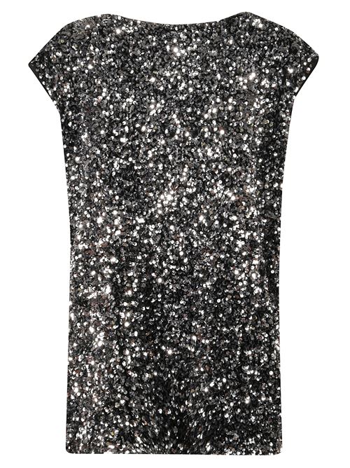 Top decorato con paillettes JUNYA WATANABE | JPB0050511SLVXBLACK